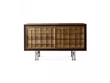 QUADRA A-609 - Wooden sideboard with doors by Dale Italia - view 2